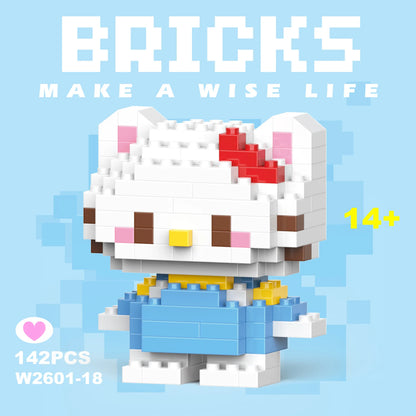 Disney 108 style Stitch LinaBell StellaLou Building Blocks Princess Cartoon Figrues Bricks Children's Assembly Toys Model Gift