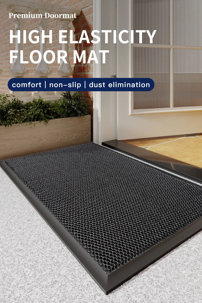 Villa door super soft non-slip floor mat outdoor hotel shopping mall entrance door floor mat elastic non-slip entrance door