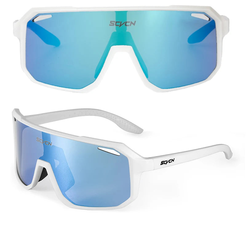 SCVCN New Cycling Glasses Bike Sunglasses Men UV400 Eyewear Outdoor Sports MTB Goggles Bicycle Women Riding Hiking Sunglasses
