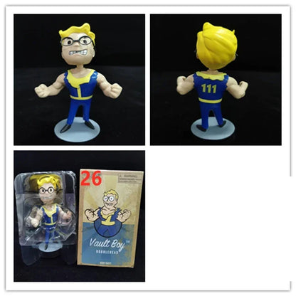 Bobblehead Cute Vault Boy Full Set Figure Toys Anime Action Figure Statue Collection Model Doll Room Ornament Toys Kids Gift