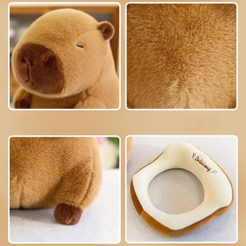 Capybara Plush Toy Stuffed Animal Soft Hugging Capybara Ornament Plush Toy Doll for Kids Adults Birthday Gift Home Decoration