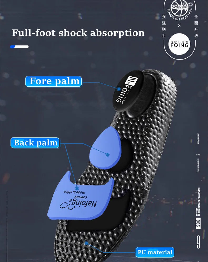 1Pair Height Increase Insoles for Feet PU Memory Foam Shoes Pad Breathable Orthopedic Heel Lift Insole for Sport Running Care