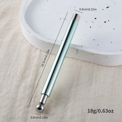 Cat Eye Nail Art Magnetic Tool Cylindrical Stick with Ball Magnet Manicure Accessory for Glass Bead Effects Fits UV Gel Polish