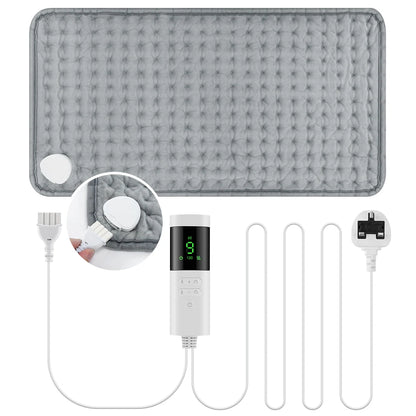 30*60cm Electric Heating Pads for Back Neck Shoulder Home Office Washable Winter Warm Blanket 4 Timer 9 Temperature Control