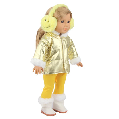 Doll Accessories Cute Mini Plush Ear Muffs For 18-inch American & OG Girl Dolls Warm Ear Muffs For 43cm Baby Newborn Dolls Toy