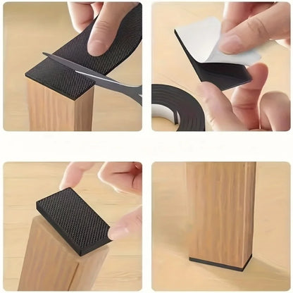 DIY Anti-slip Furniture Pads Mute Mats Bumper Damper Thick Non-Slip Pad Foot Cover Self Adhesive Table Chair Foot Protection Pad
