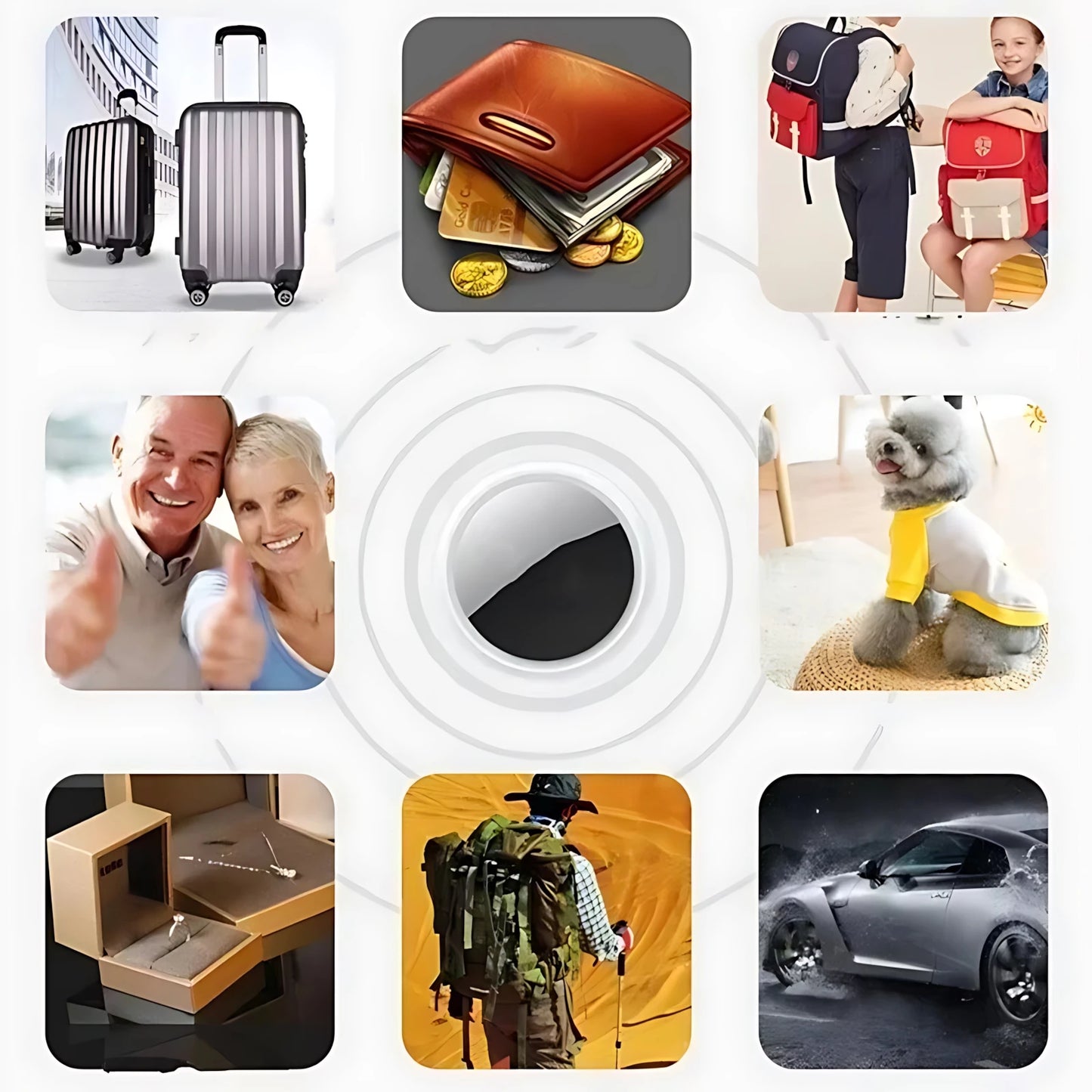 Smart Bluetooth Mini GPS Tracker Work with Android&iOS System isearching Tracker Mini Global Locator Pet Key Finder
