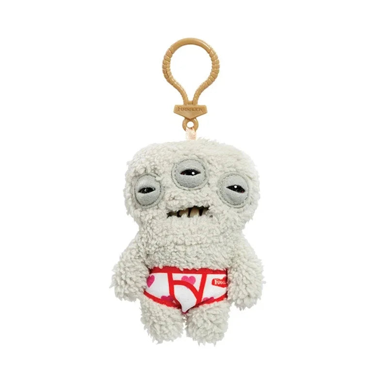 Fuggler Keychain Series 5 Funny Fugg Ugly Monster Plush Toys Cartoon Backpack Fuggler Pendant Dolls Stuffed Peluche Gifts 11CM