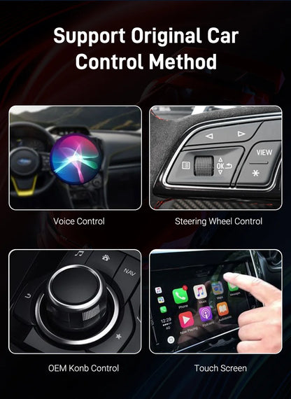 2025New Wired to Wireless Carplay Android Auto 2in1 Mini Adapter Dongle Auto Connect Plug&Play Bluetooth WiFi Universal Mini Box