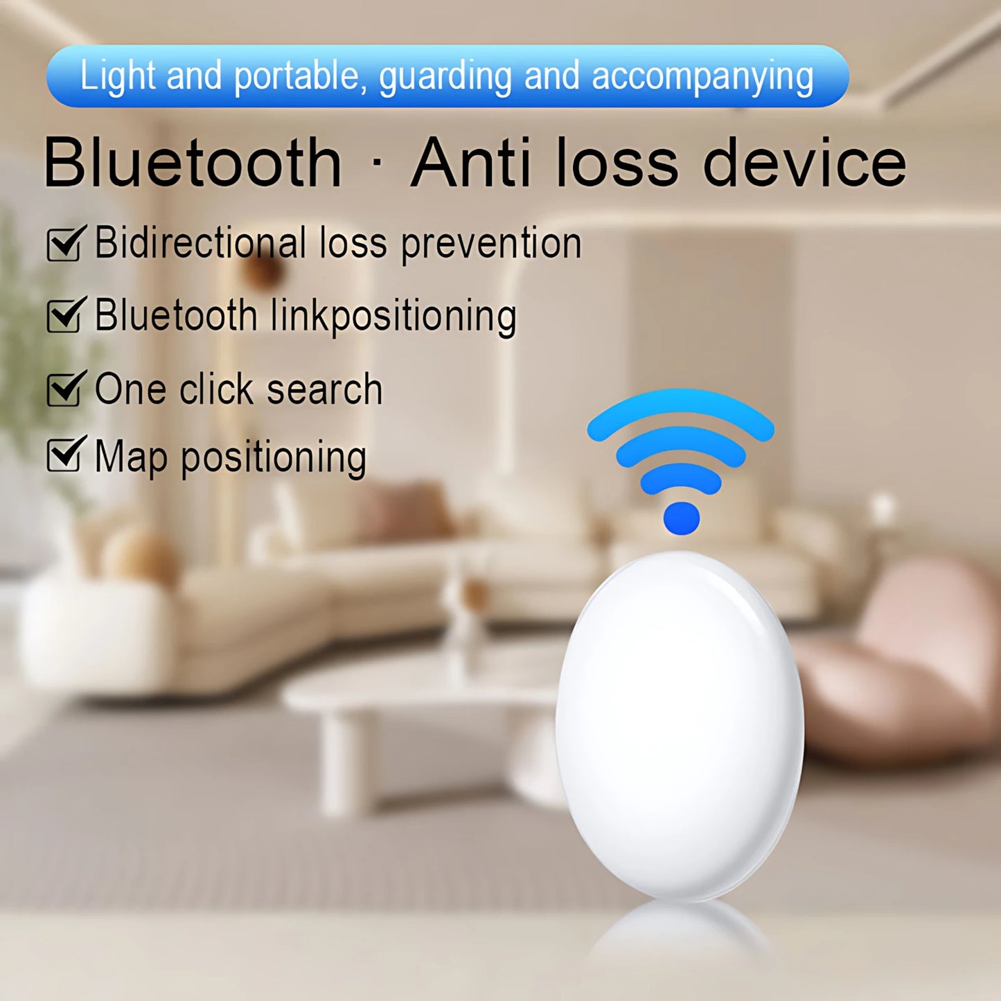 Smart Bluetooth Mini GPS Tracker Work with Android&iOS System isearching Tracker Mini Global Locator Pet Key Finder