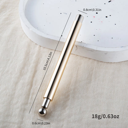 Cat Eye Nail Art Magnetic Tool Cylindrical Stick with Ball Magnet Manicure Accessory for Glass Bead Effects Fits UV Gel Polish