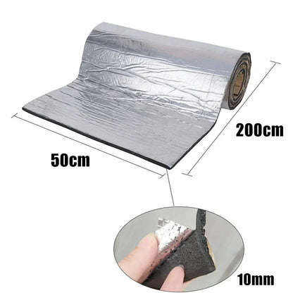 Fireproof Heat and Sound Insulation Mat 200x50cm Acoustic Thermal Mat Soundproof Wall Panels Noise Insulation for Car Deadening