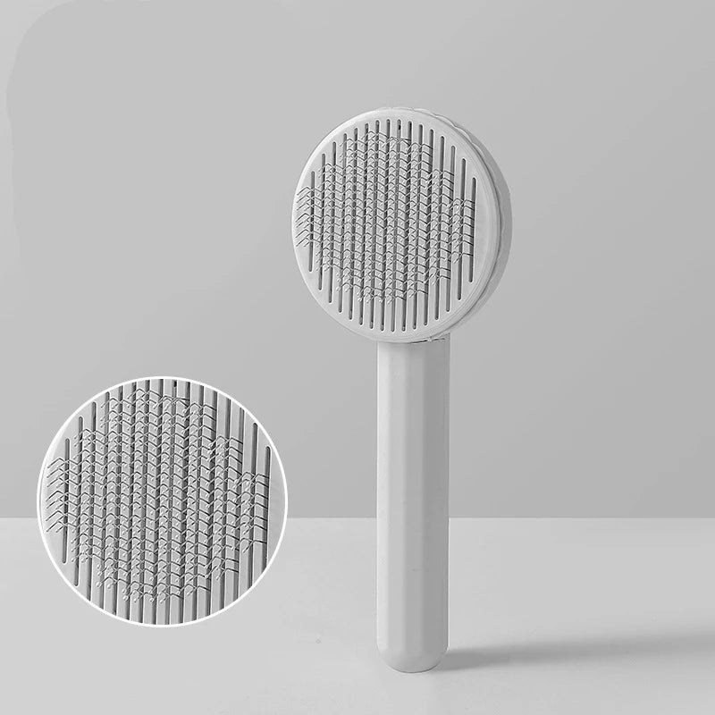 Pet Hair Removal Comb Cat Brush Self Cleaning Slicker Brush for Cats Dogs Hair Remover Scraper Pet Grooming Tool Cat Accessories