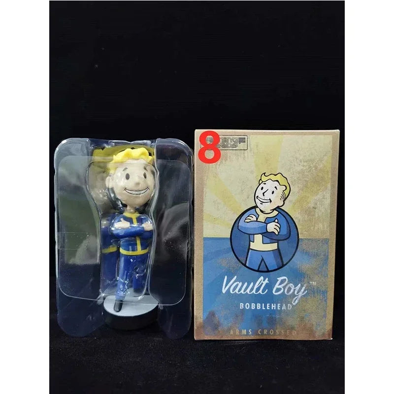 Bobblehead Cute Vault Boy Full Set Figure Toys Anime Action Figure Statue Collection Model Doll Room Ornament Toys Kids Gift