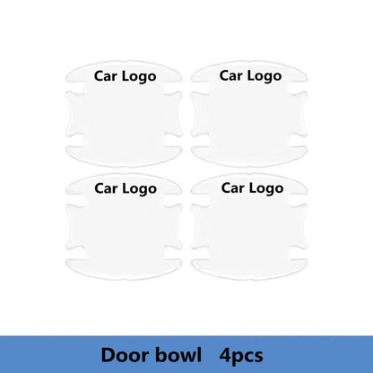 Car Door Handle Bowl Scratch Protector Universal Invisible Stickers Rearview Mirror Protection Strip For Car Accessories
