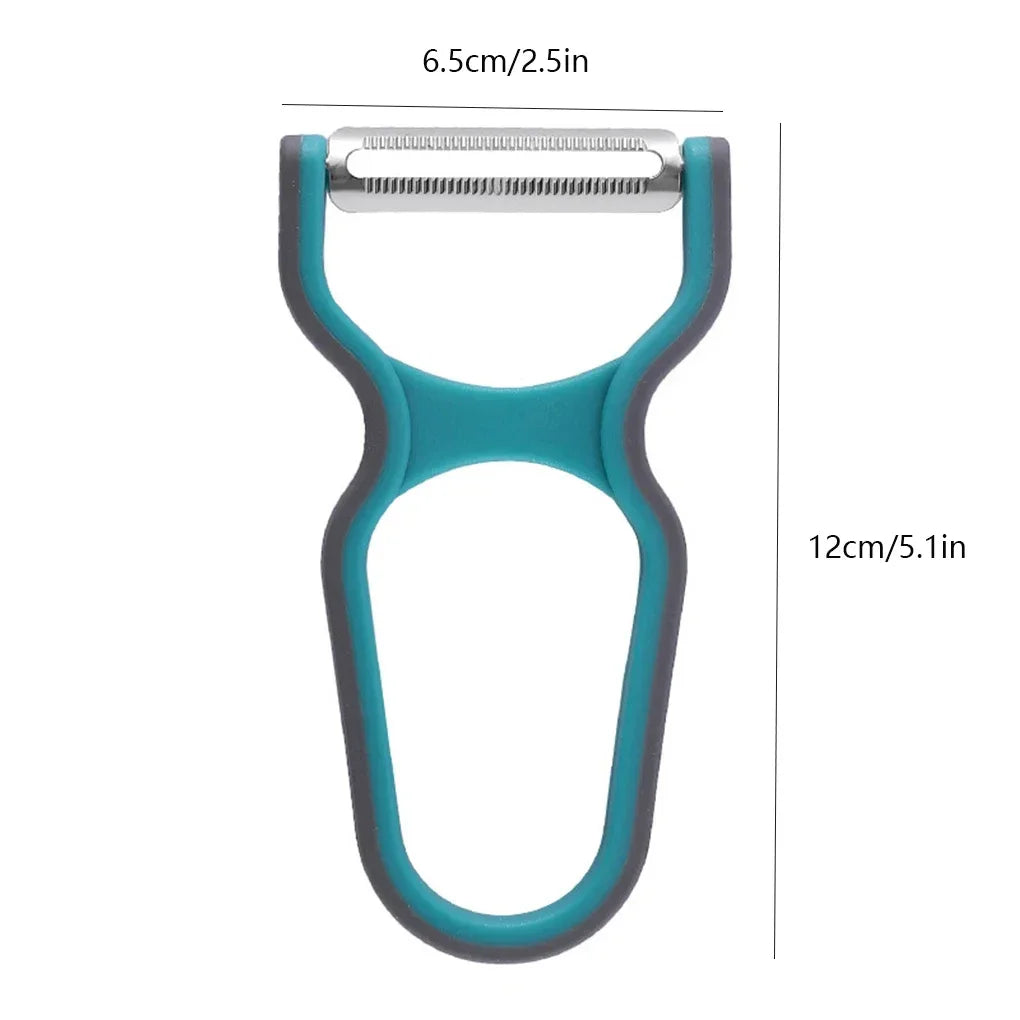 3pcs/set Peeler Stainless Steel Food Slicer Non-Slip Handle Manual Kitchen Peeling Tool Color Random Kitchen accessories
