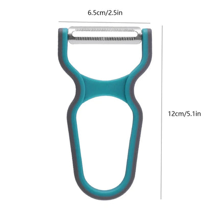 3pcs/set Peeler Stainless Steel Food Slicer Non-Slip Handle Manual Kitchen Peeling Tool Color Random Kitchen accessories
