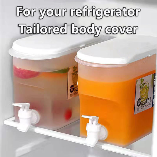 3.5L Water Kettle With Faucet Beverage Dispenser Cold Juice Lemonade Drinks Bucket Liquid Storage Tank Outdoor Fridge Organizers