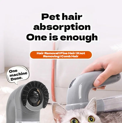 Portable Cat and Dog Hair Vacuum Electric Massage Clean Dual Purpose Cleaner Device  Cleaning Vacuum Cleaner Cat Grooming Tools
