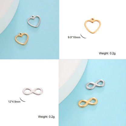 5pcs Stainless Steel Tree of Life Charms for Jewelry Making Moon Cross Butterfly Snake Pendant Tiny Charm Bracelet Earrings DIY