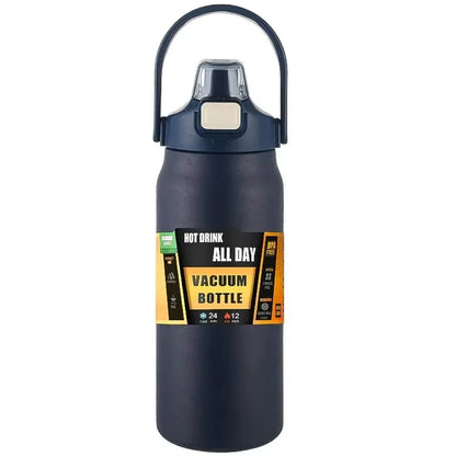 800-1500ML Stainless Steel Thermal Mug Outdoor Thermos Bottle With Straw Portable Tumbler Vacuum Flasks Cold & Hot Water Bottle