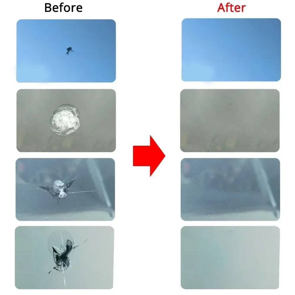 Car Glass Repair Window Cracks Gone Kit Remove Scratch Automobile Truck Motorcycles Broken Repair Windscreen Crack Recovery Set