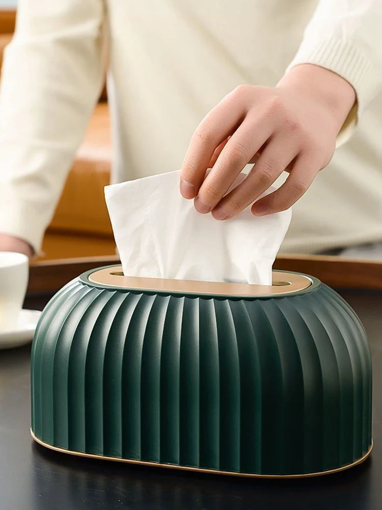 1 Piece Of Household Extraction Paper Box, With Spring, High Appearance Level, Light Luxury, Living Room, Desktop, Tissue Box