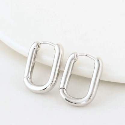 4PCS 16MM 18MM 20MM 14K Gold Color Brass Oval Earrings Hoops High Quality Jewelry Making Supplies Diy Findings Accessories