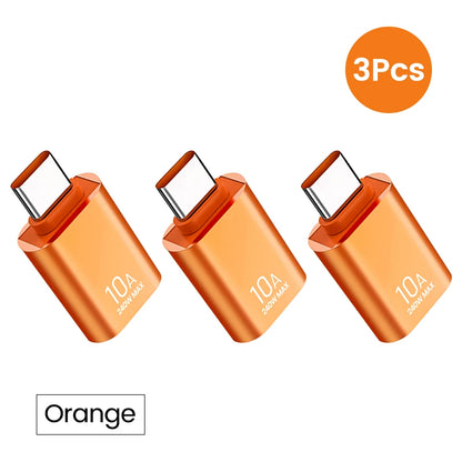 USB 3.0 10A USB A To USB C OTG Adapter Type C to USB Converter USB 3.0 Adapter For Xiaomi 12 MacBook USB To Type C OTG Connector