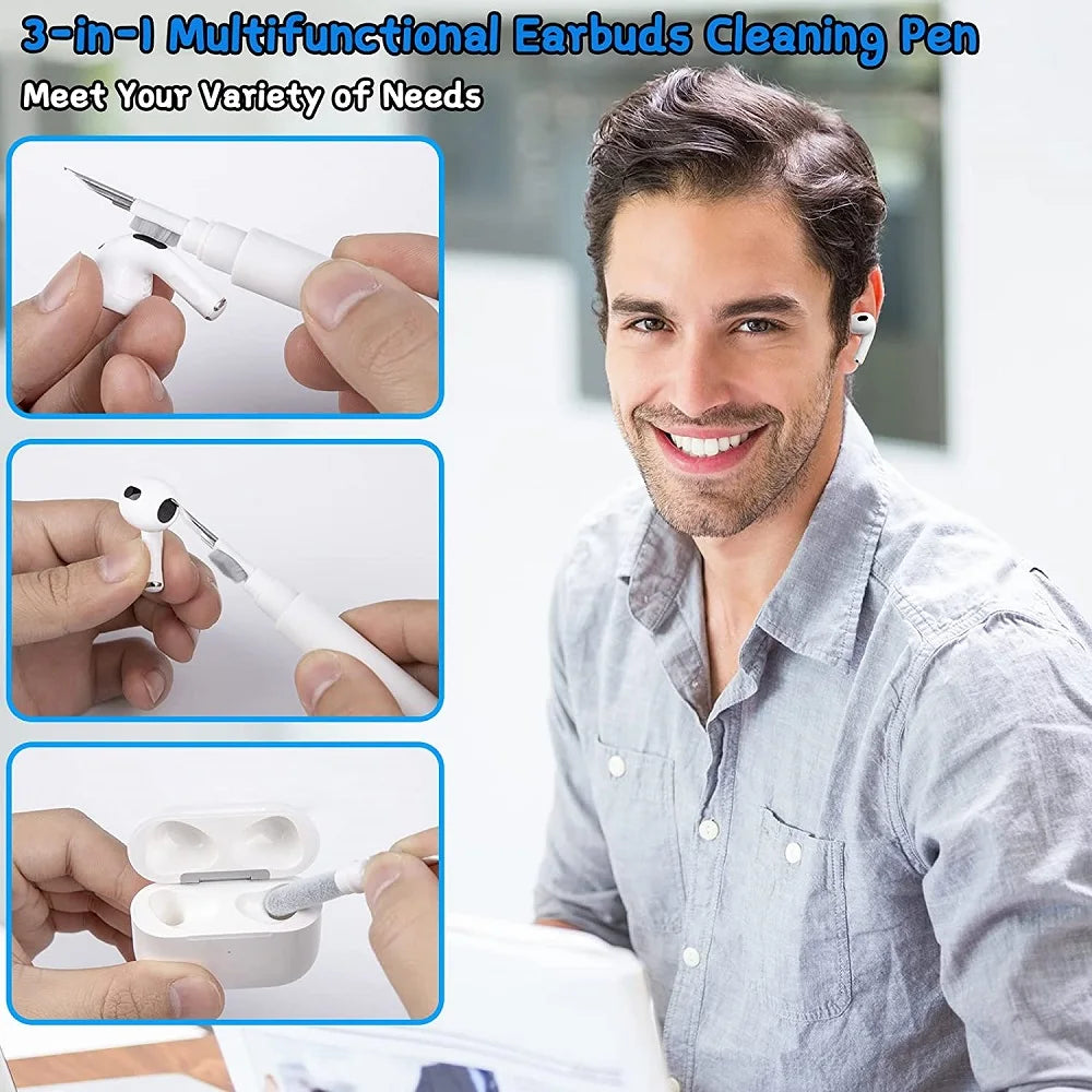 Cleaner Sets for Bluetooth Earphone Airpods Pro 1 2 3 Earbuds Case Cleaning Pen Brush Tools for Samsung Xiaomi Huawei Airdots