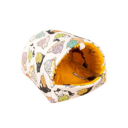 Winter Small Animal Sleeping Bed Soft Rabbit Squirrel Comfortable  Guinea Pig Nest Warm Mat Hamster House Guinea Pig Cage
