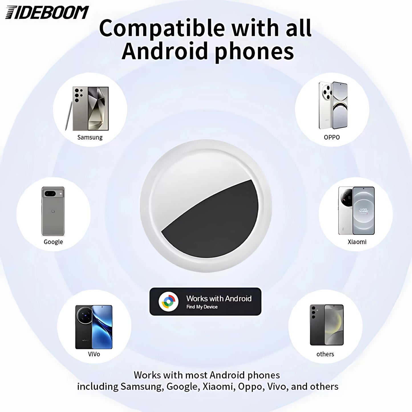 Smart Bluetooth Mini GPS Tracker Work with Android&iOS System isearching Tracker Mini Global Locator Pet Key Finder