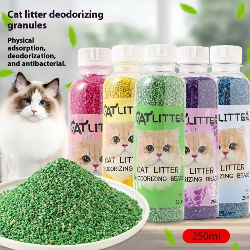 Cat Litter Deodorizing Beads Toilet Granules Litter Box Long Lasting Freshness Air Purification Deodorizer Pet Cleaning Products