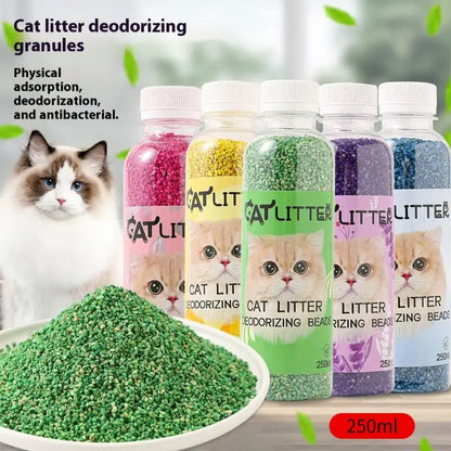 Cat Litter Deodorizing Beads Toilet Granules Litter Box Long Lasting Freshness Air Purification Deodorizer Pet Cleaning Products