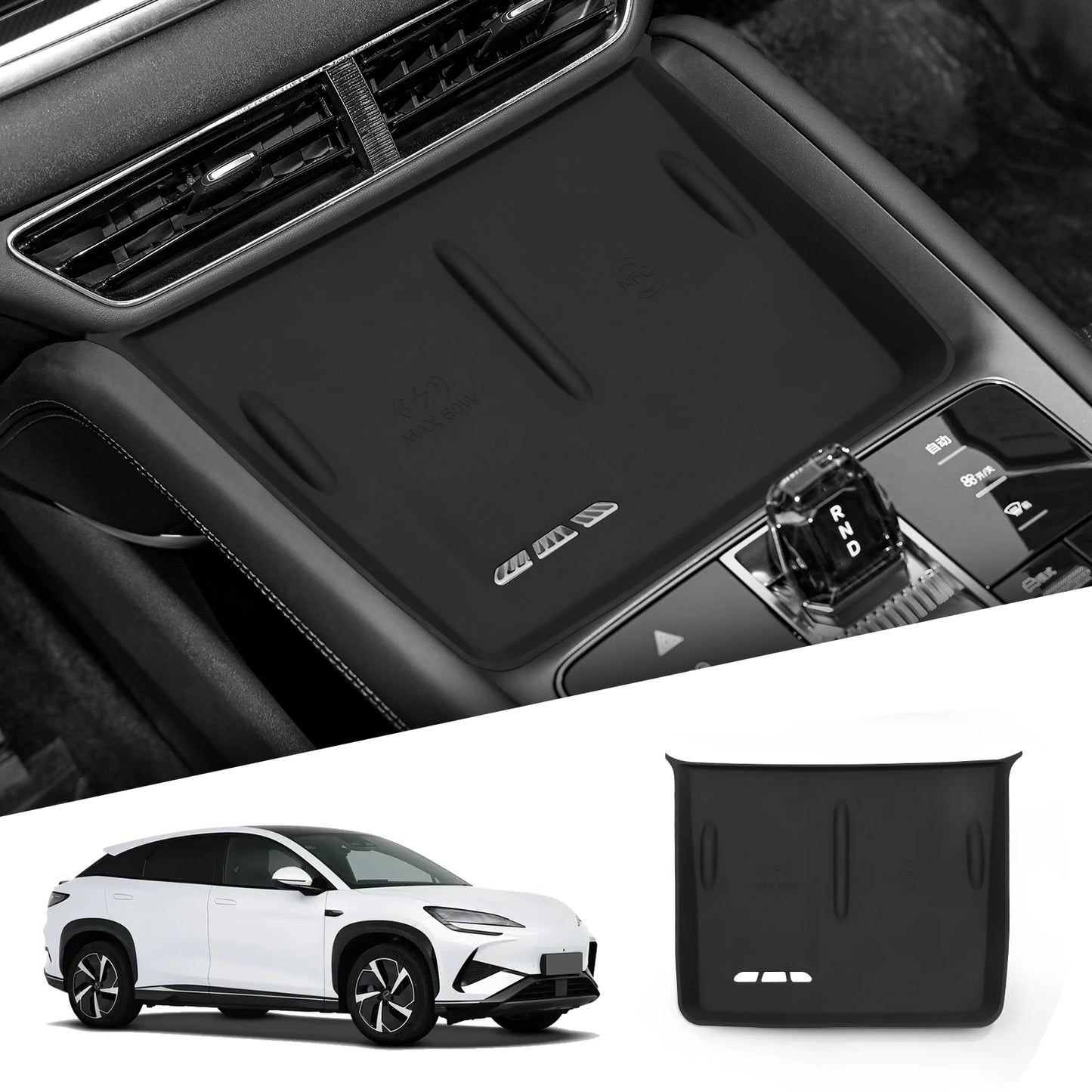 for BYD Sealion 07 (not for 4WD) 2024-2025 Storage Box Car Tray Cup Box Anti-slip Pad Organizers Interior Accessories Tidying