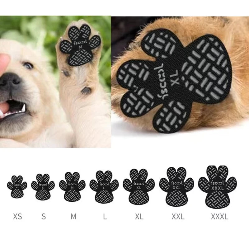 4-Pack Dog Anti Slip Paw Grips Traction Pads Dog Paw Protection Stickers with Stronger Adhesive for Hard Floor or Injuries