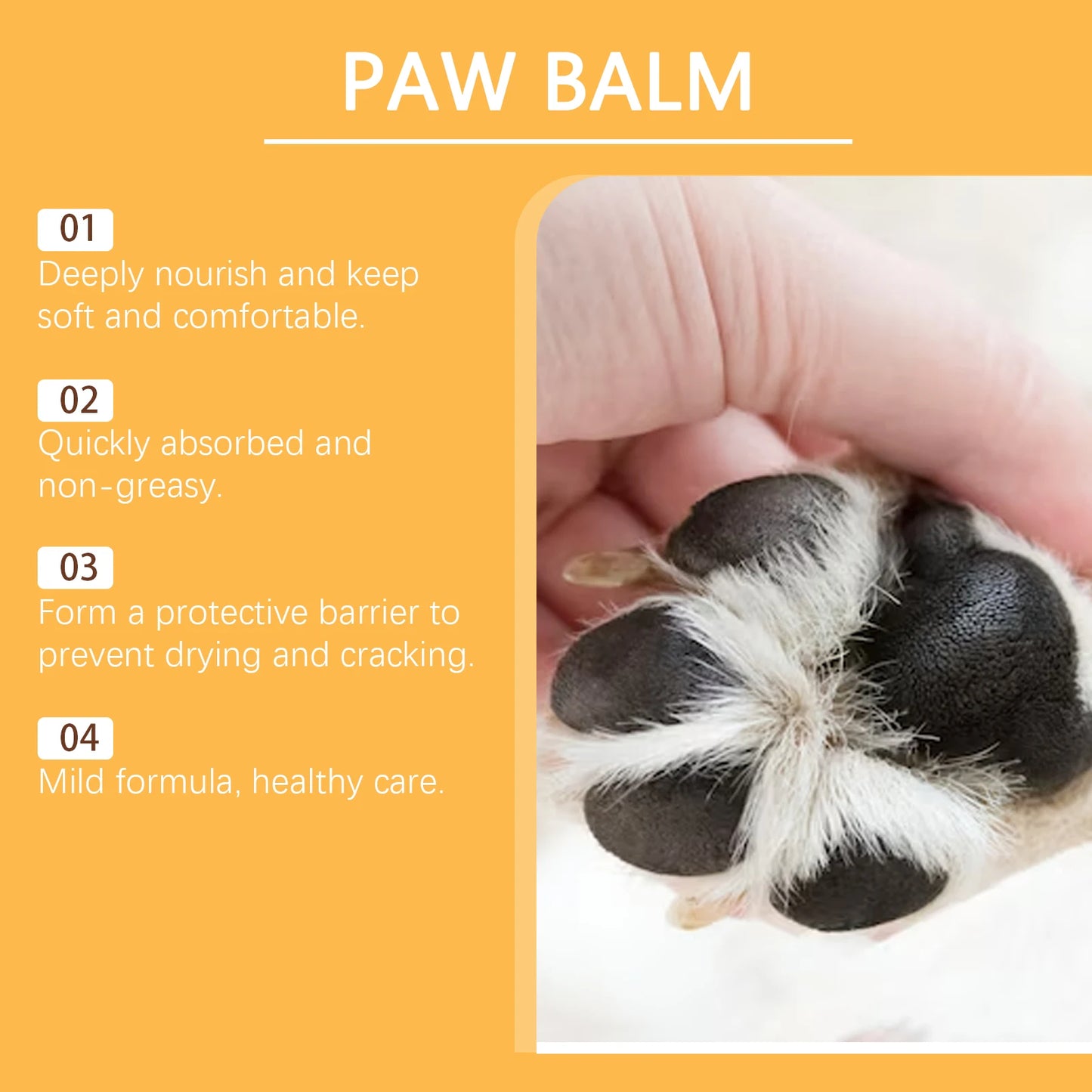 YEGBONG Paw Balm Moisturizing Care for Cat and Dog Claws and Feet, Moisturizing and Nourishing Pet Claws Dog cream for Paws