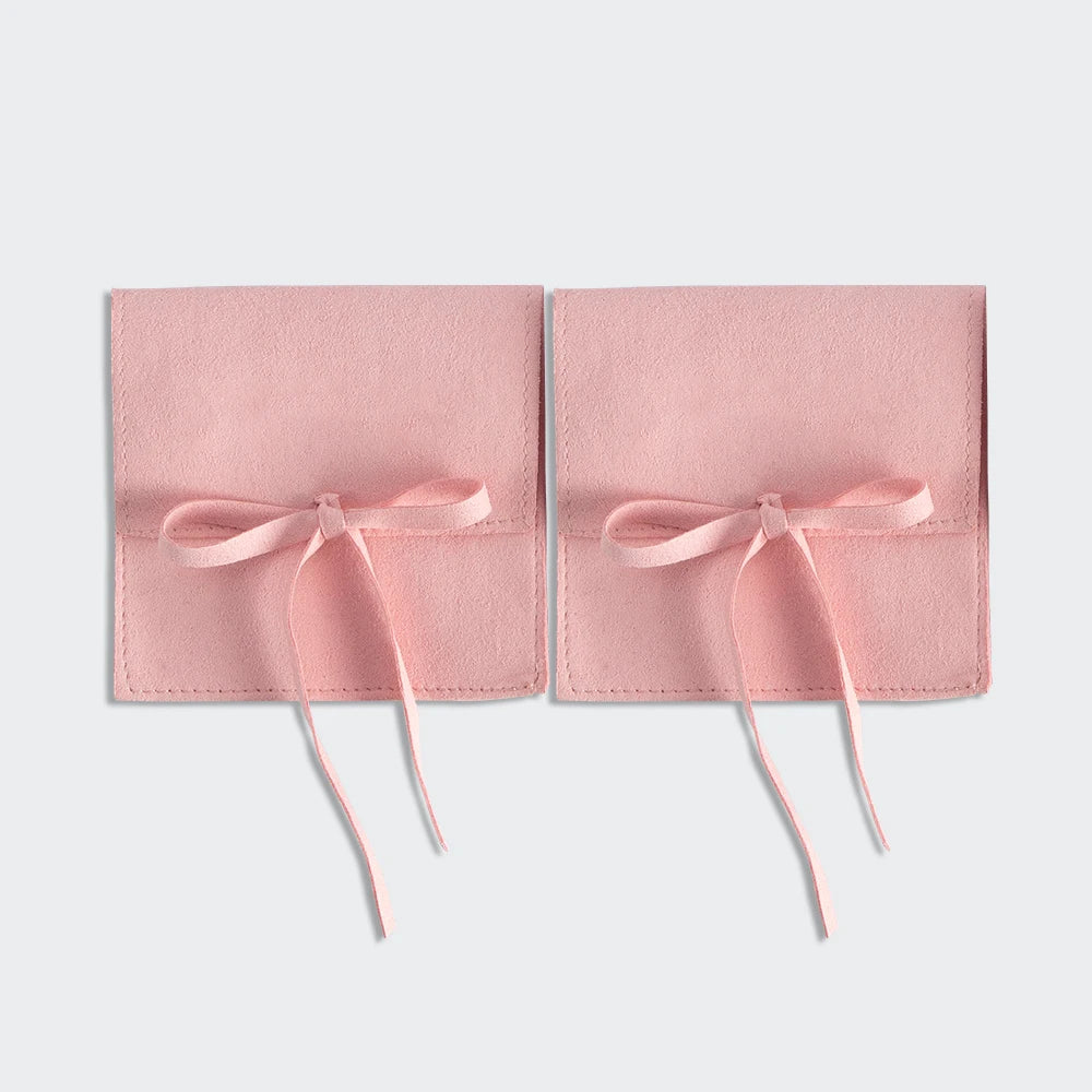10pcs Velvet Jewelry Packaging Pouches Chic Wedding Favor Bags Cream microfiber Cosmetic Bags Product Package Wedding Gift Bag