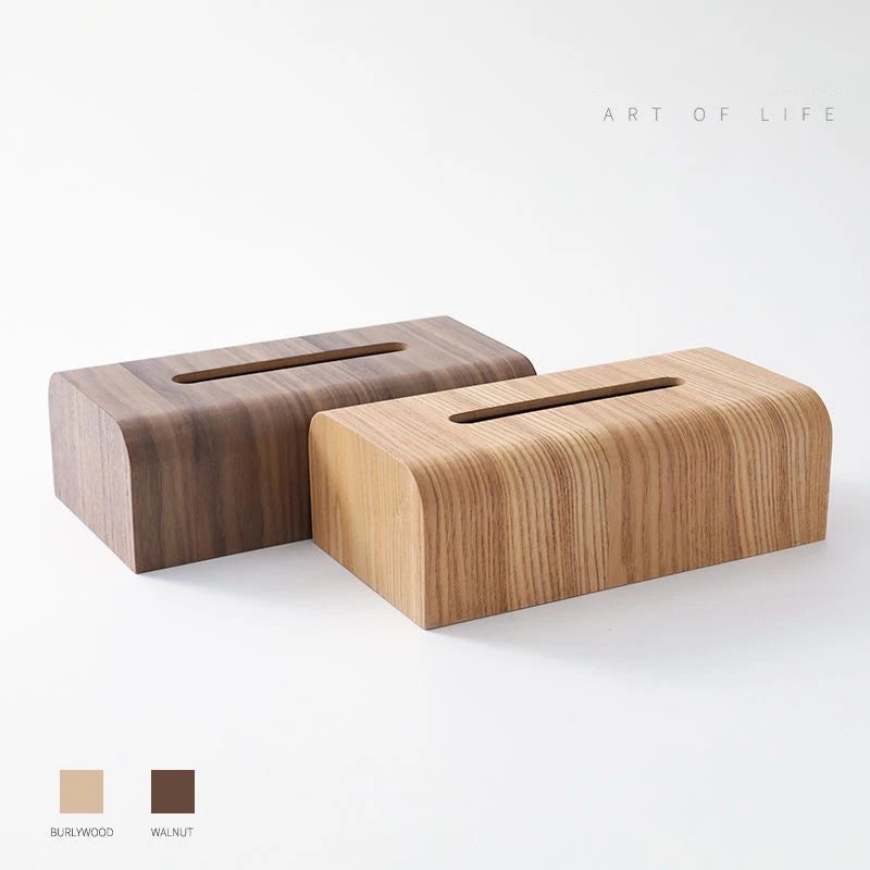 Classic Tissue Box for Living Room, Walnut Wood, Paper Box, Table Desktop Storage, Luxury Wooden Tissue Case, Home Ornament