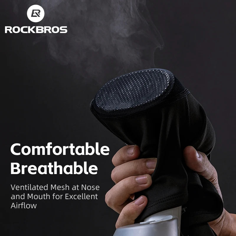 ROCKBROS Keep Warm Bicycle Full Face Mask Winter Windproof Fleece Cycling Head Caps Mask Balaclava Ski Motorcycle Bike Headgear