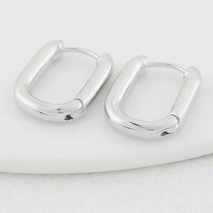 4PCS 16MM 18MM 20MM 14K Gold Color Brass Oval Earrings Hoops High Quality Jewelry Making Supplies Diy Findings Accessories