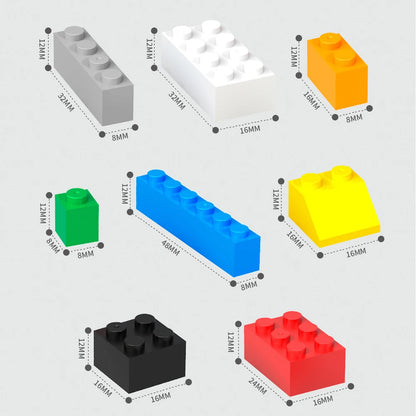 125/250g Building Blocks Bulk Set City Classic Bricks Colorful Assembly DIY Creative Toy Educational Interactive Toy for Kids
