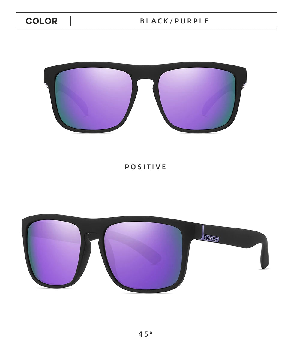 VAGHOZZ Brand Classic Sunglasses Men UV400 Fishing Sun Glasses Women Square Outdoor Male Sport Eyewear Driving Shades