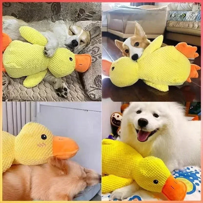 Dog Toy Plush,Sleeping Duck With Sound Pet Interactive Plush Bite Resistant Teeth Grinding Puppy Cat Relieve Boredom Pet Product