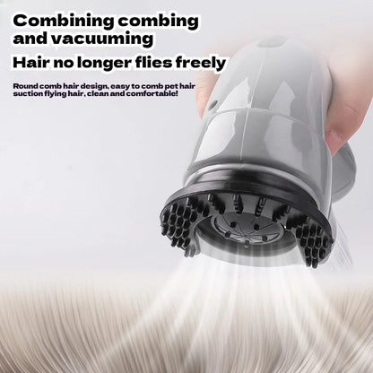 Portable Cat and Dog Hair Vacuum Electric Massage Clean Dual Purpose Cleaner Device  Cleaning Vacuum Cleaner Cat Grooming Tools