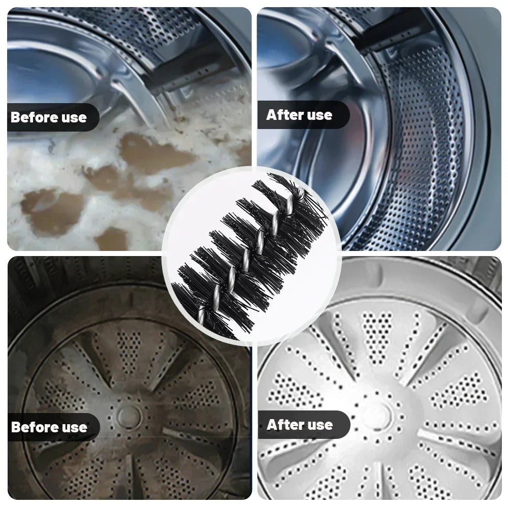 Flexible Dryer Vent Brush with Wood Handle for Removing Lint Refrigerator Coil Corner Gaps Cleaning Brush Bathroom Kitchen Clean