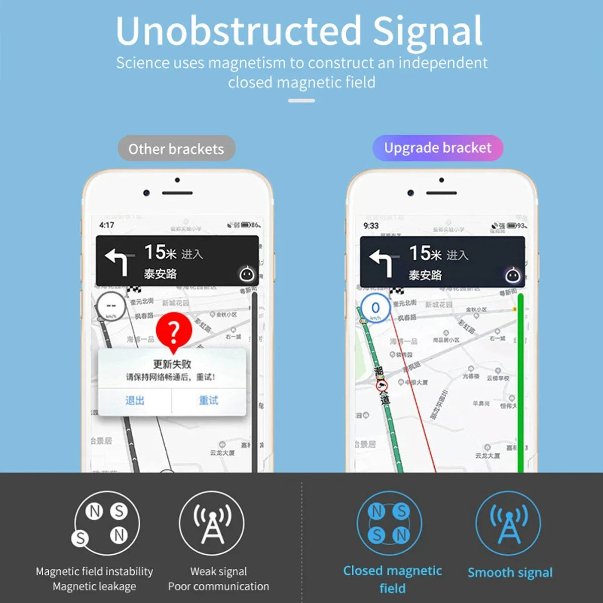 Magnetic Car Phone Holder Car Air Vent Phone Mount Universal Dashboard Magnet Cell Phone Holder Stand for iPhone Samsung Xiaomi