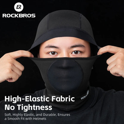 ROCKBROS Keep Warm Bicycle Full Face Mask Winter Windproof Fleece Cycling Head Caps Mask Balaclava Ski Motorcycle Bike Headgear