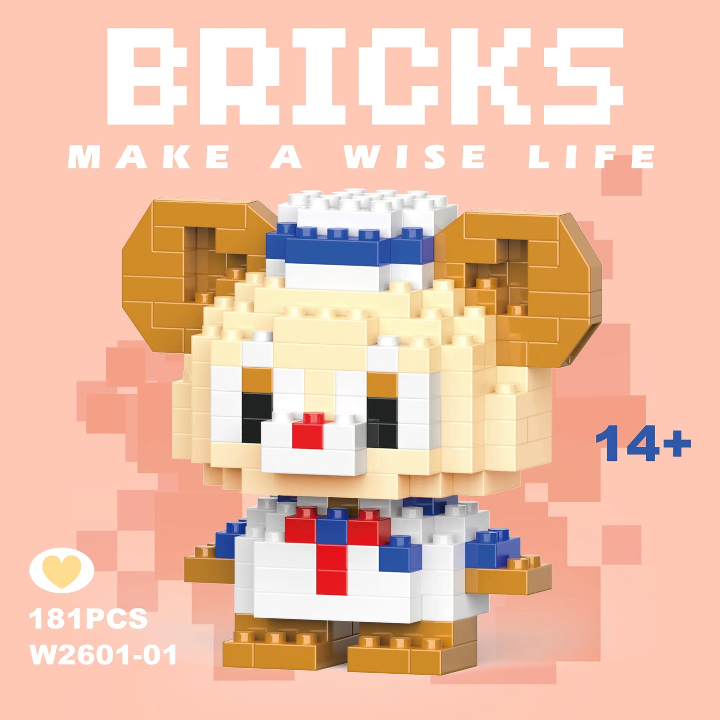 Disney 108 style Stitch LinaBell StellaLou Building Blocks Princess Cartoon Figrues Bricks Children's Assembly Toys Model Gift