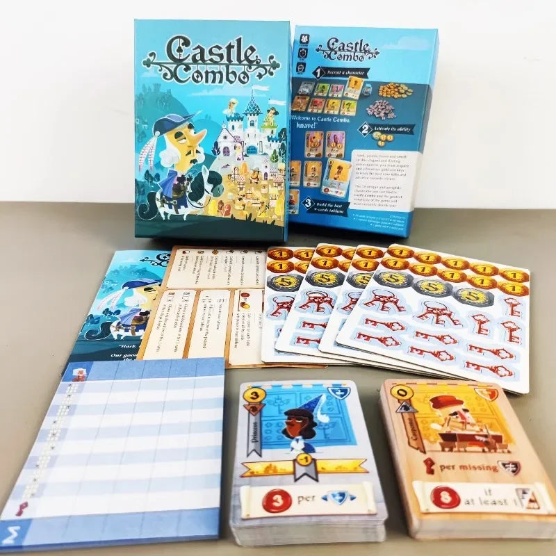 Castle Combo Board Game 2-5 Players English Version Strategy Game For Party/Family Table Game Card Games